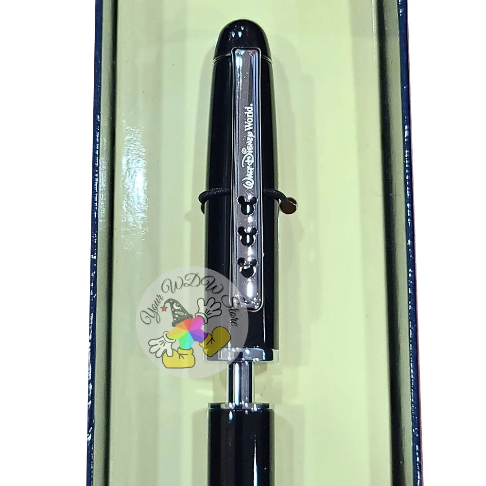 Disney Arribas Keepsake Pen - Mickey Icon - Bead Pen - Black