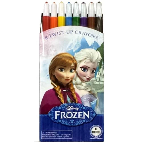 Disney Twist-Up Crayons Set - FROZEN - Princess Elsa & Anna