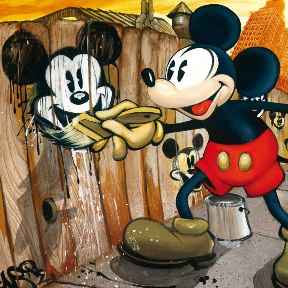Disney Mickey Mouse ''Mickey Da Vinci'' Giclée On Canvas – BLOC28 - Image 2