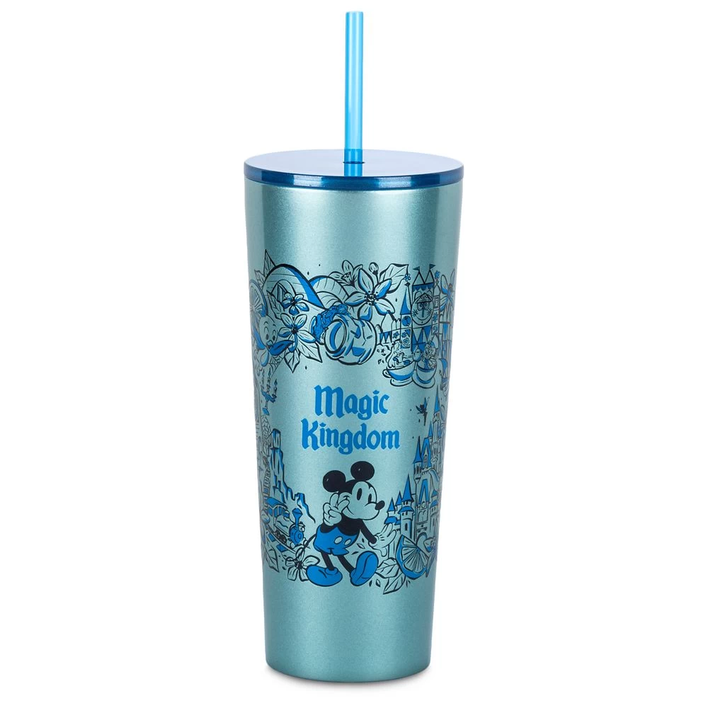 Disney Magic Kingdom Stainless Steel Starbucks® Tumbler With Straw