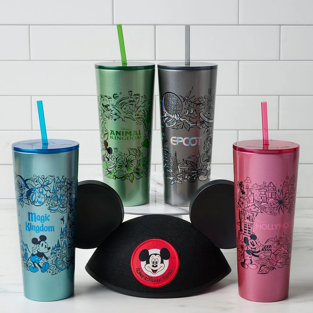 Disney EPCOT Stainless Steel Starbucks® Tumbler With Straw - Image 2