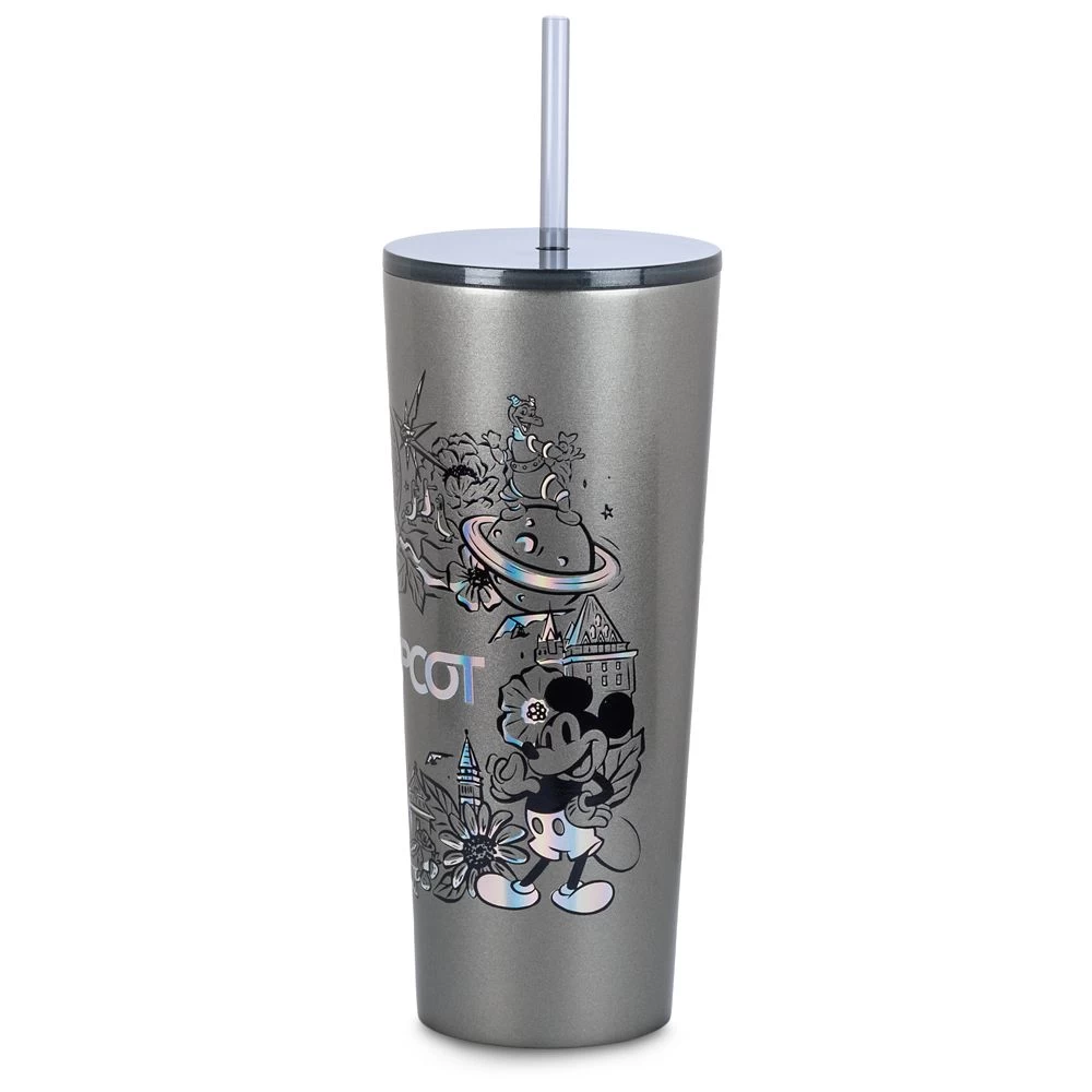Disney EPCOT Stainless Steel Starbucks® Tumbler With Straw - Image 4