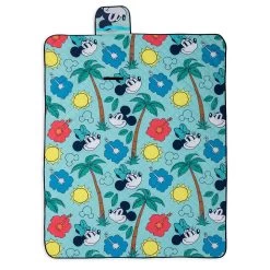 Disney Mickey And Minnie Mouse Folding Picnic Blanket With Handle