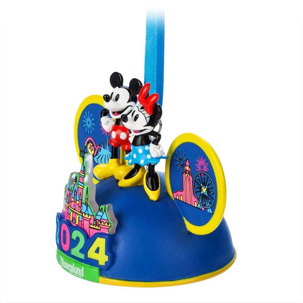 Mickey And Minnie Mouse Light-Up Ear Hat Ornament – Disneyland 2024 - Image 3
