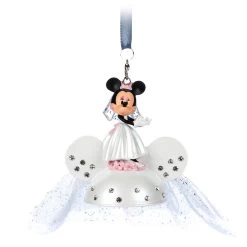 Disney Minnie Mouse Bride Sketchbook Ear Hat Ornament