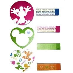 Disney Notepad 7 Pc. Set - I Love Mickey Mouse - I Heart Mickey