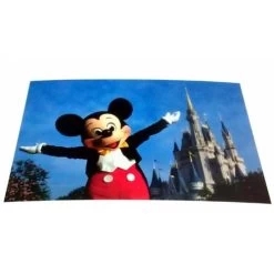 Disney Postcard - Magic Kingdom Park Cinderella Castle Mickey Mouse