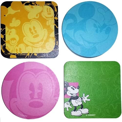 Disney Notepad 4 Pc. Set - Classic Mickey Mouse - Pie Eyed Mickey