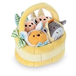 Disney Tsum Tsum Plush Set - Easter Basket Set - Mickey Pooh