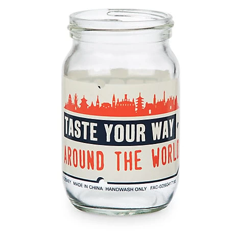 Disney Mini Glass Jar - 2017 Epcot Food And Wine Festival