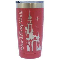 Disney Arribas Polar Camel Tumbler - Cinderella Castle - Red