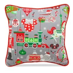 Disney Throw Pillow - Nordic Winter Happy Jolly Merry Holiday