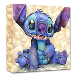 Disney Stitch ''Cute And Fluffy'' Giclée On Canvas By Tom Matousek