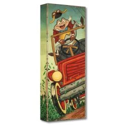 Disney Mr. Toad ''The Wild Ride'' Giclée On Canvas By Trevor Carlton