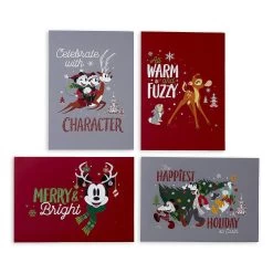 Disney Greeting Cards - Holiday Santa Mickey Mouse And Friends