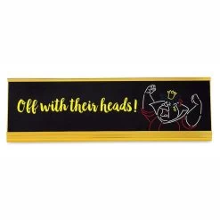 Disney Nameplate - Queen Of Hearts - Off With Their Heads