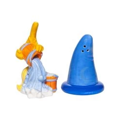 Disney Salt And Pepper Shaker Set - Fantasia Sorcerer Mickey Hat And Broom