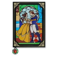 Disney Storybook Replica Journal - Beauty And The Beast Stained Glass Window