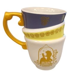 Disney Coffee Cup Mug - Grand Floridian Beauty And The Beast Teacup Stack