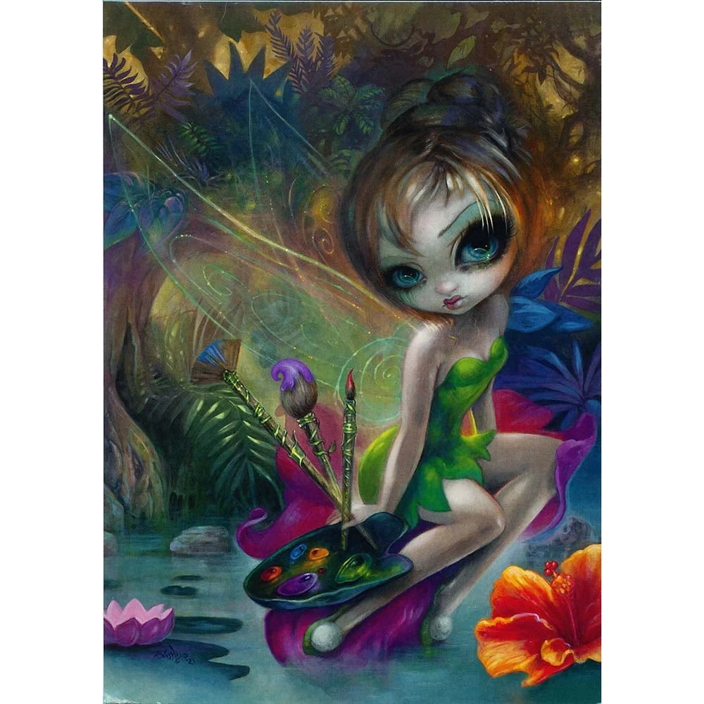 Disney Postcard - Jasmine Becket-Griffith Artist Tink
