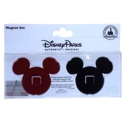 Disney Magnet Set - Mickey Mouse Icon - Key Hanger - Red And Black