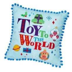 Disney Throw Pillow - Pixar Holiday ''Toy To The World''